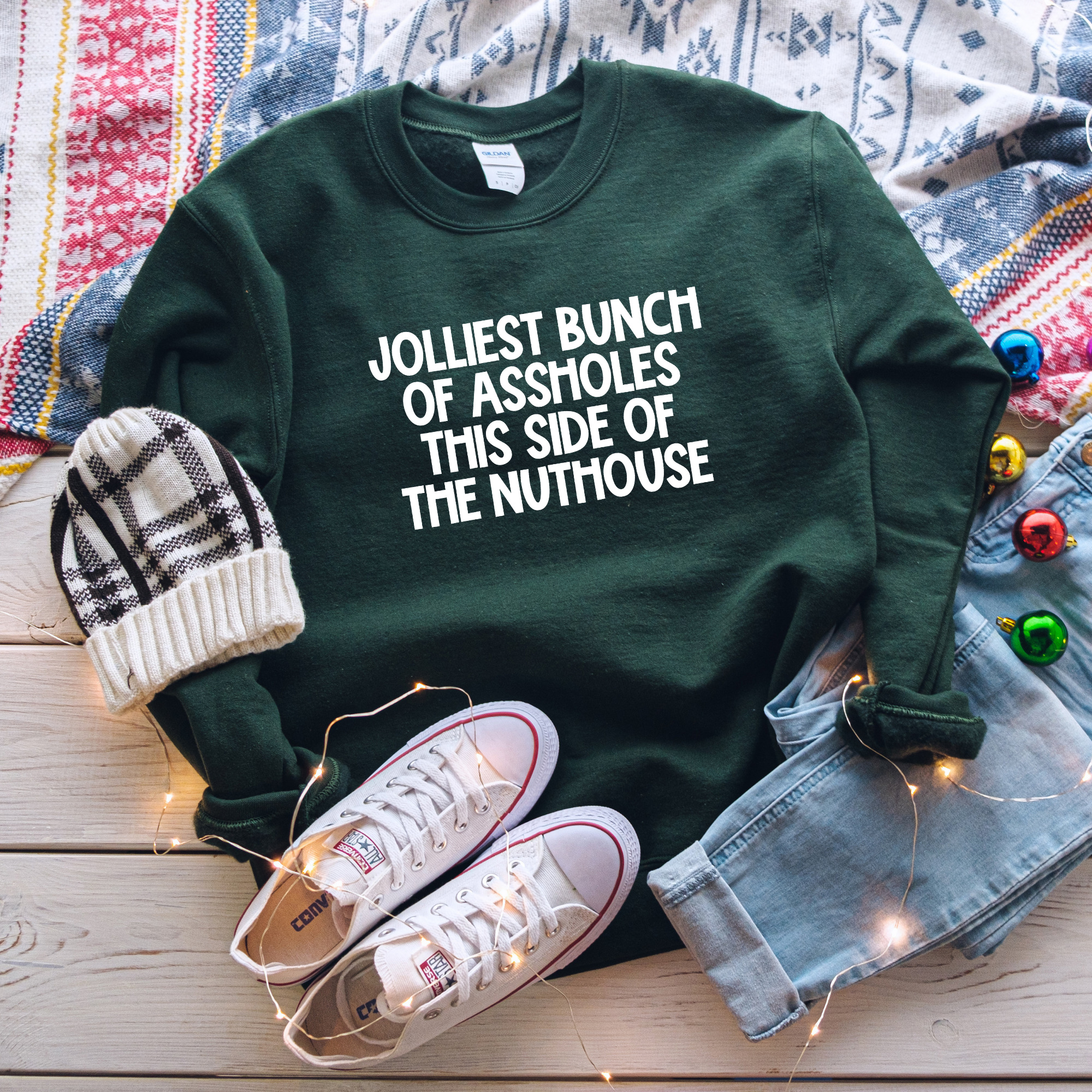 Jolliest Bunch Classic Crew Neck Sweater