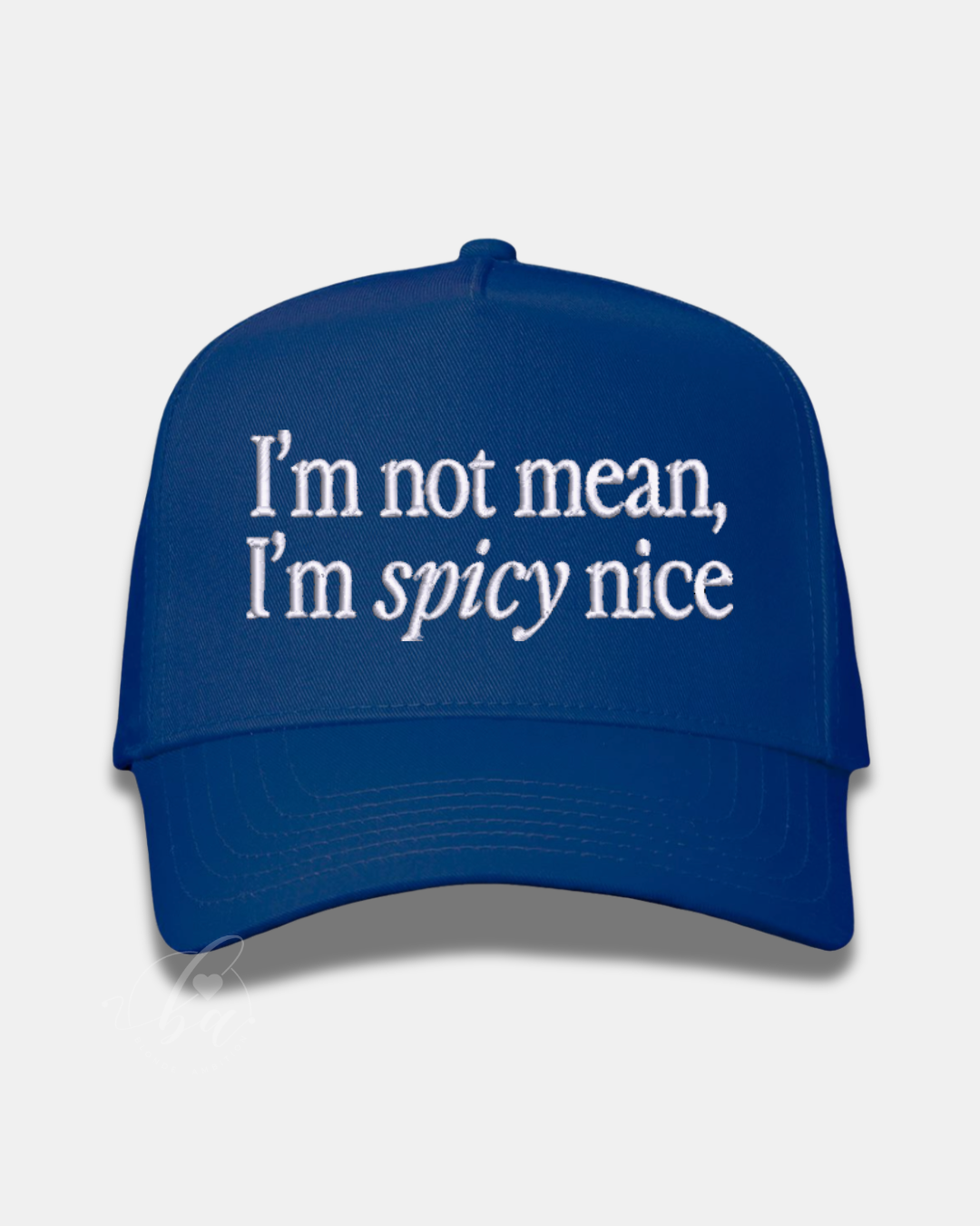I'm not mean, I'm spicy nice Embroidered Cap