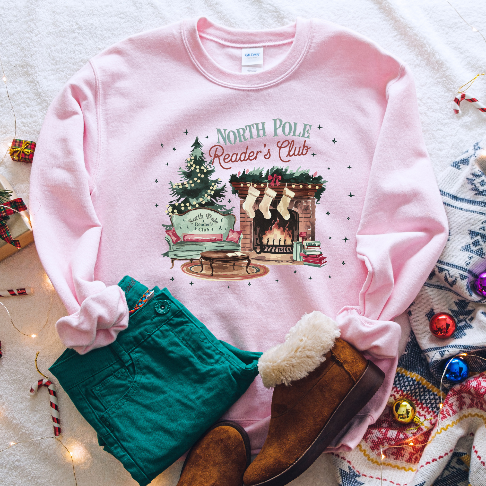 North Pole READERS Club Classic Crew Neck Sweater