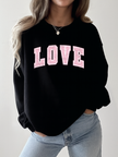 Love Varsity Cozy Crew Neck Sweater