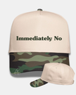Immediately No Embroidered Cap