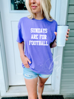 Sundays are for Football Heavy Weight Cotton Tee (Size up for oversized look)