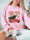 Farm Fresh Christmas Trees {Red} Crew Neck Sweater
