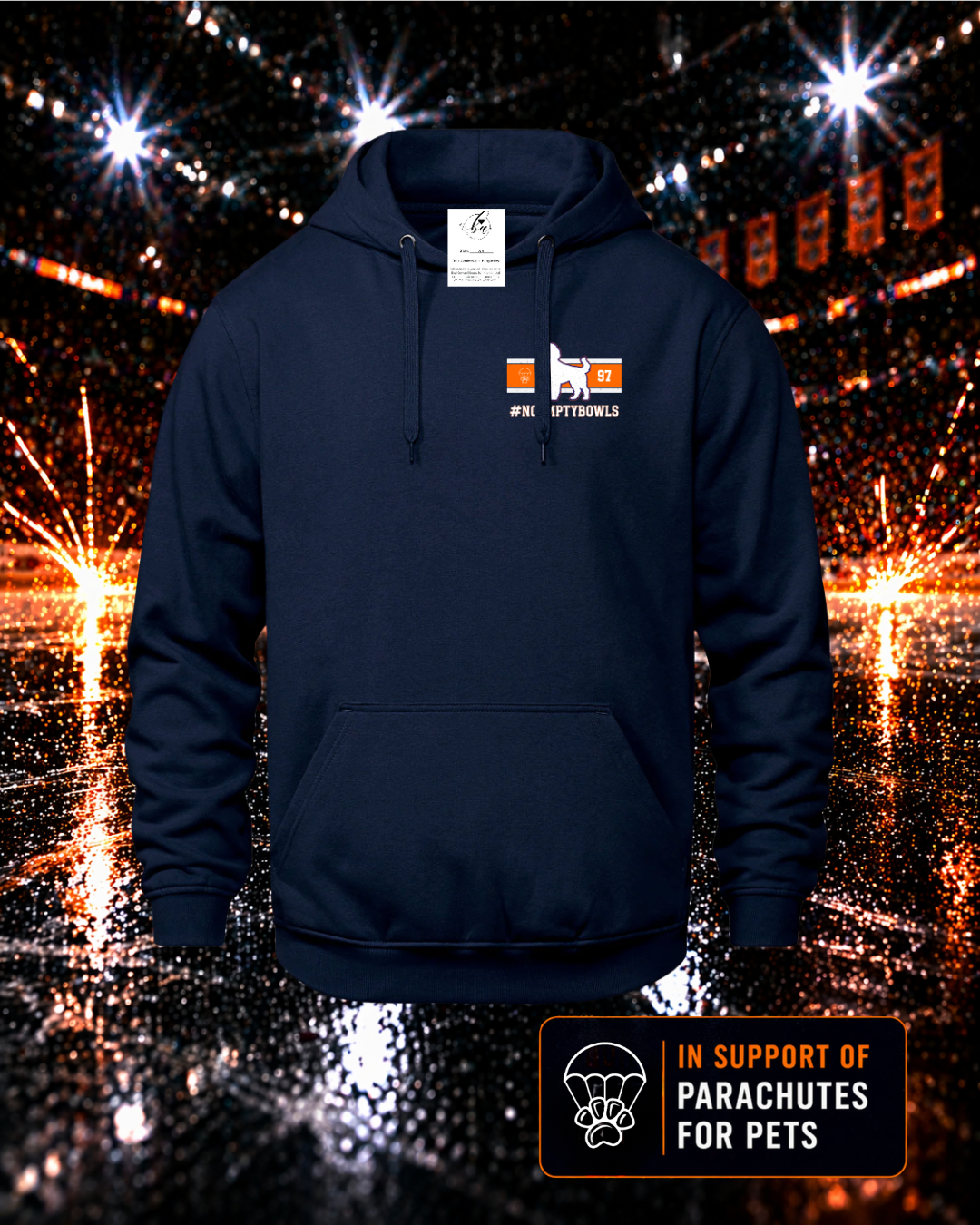 #NOEMPTYBOWLS Hoodie (Crest)