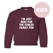Forced Family Fun Kids Classic Crew Neck Sweater