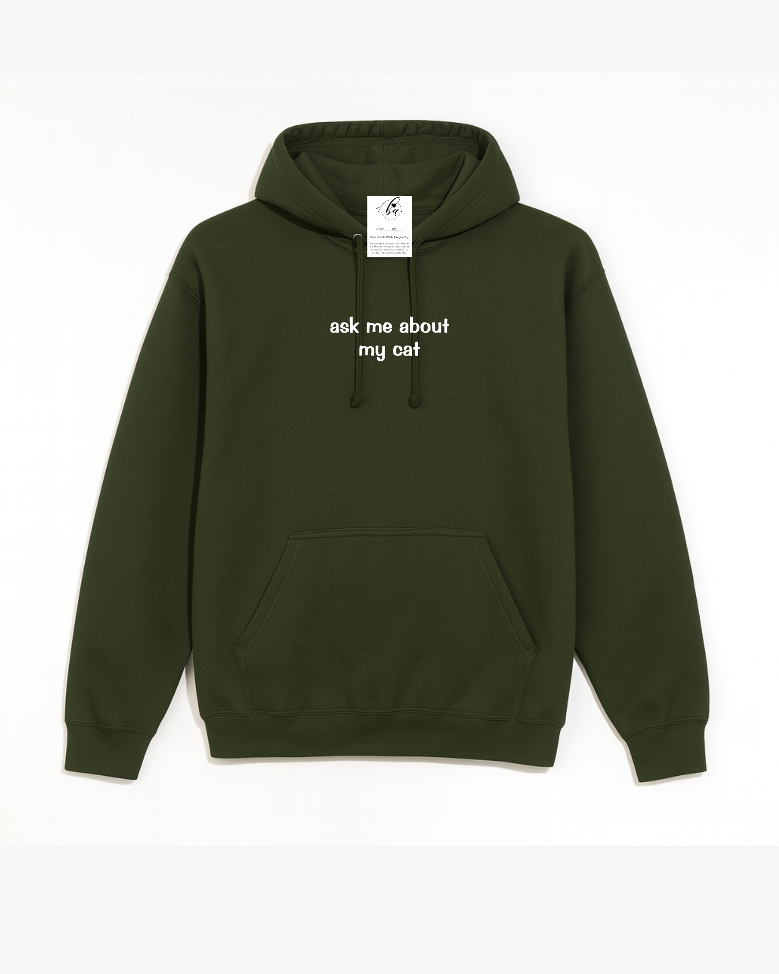 Ask Me About My Cat Cozy Hoodie