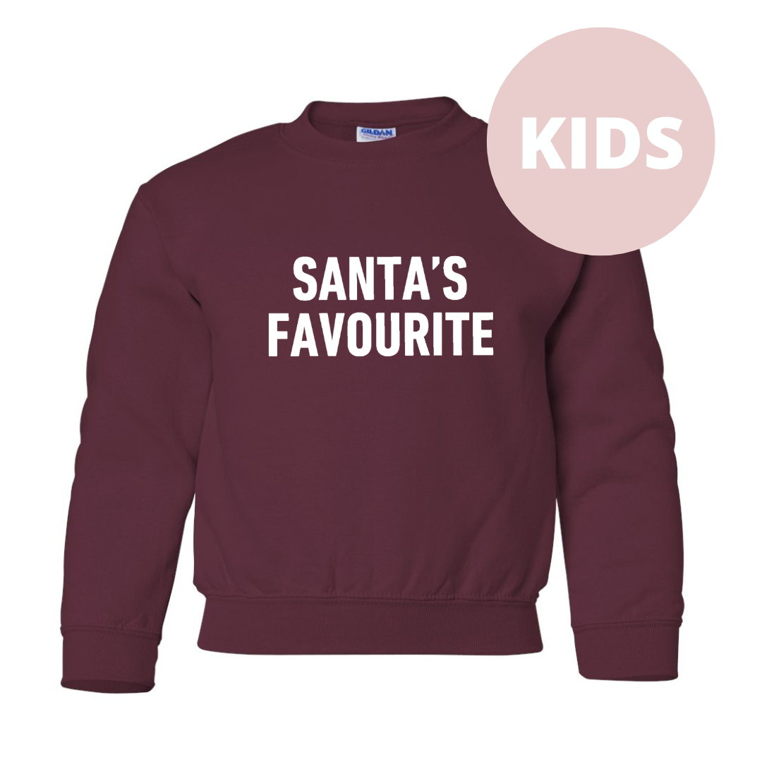 Santa's Favourite Kids Classic Crew Neck Sweater