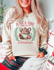 Just a Girl Who Loves Christmas Classic Crew Neck Sweater