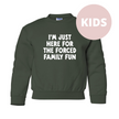 Forced Family Fun Kids Classic Crew Neck Sweater