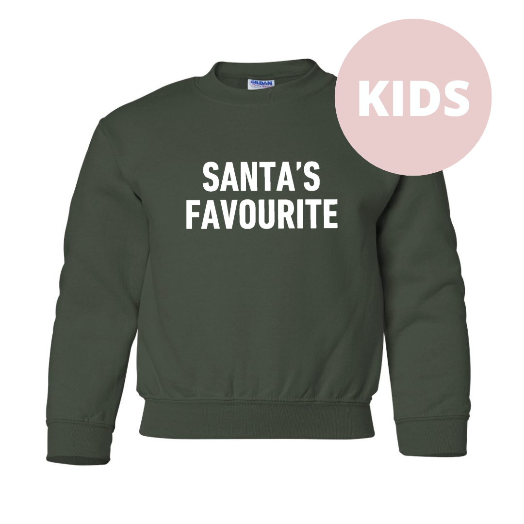 Santa's Favourite Kids Classic Crew Neck Sweater