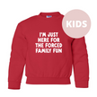 Forced Family Fun Kids Classic Crew Neck Sweater