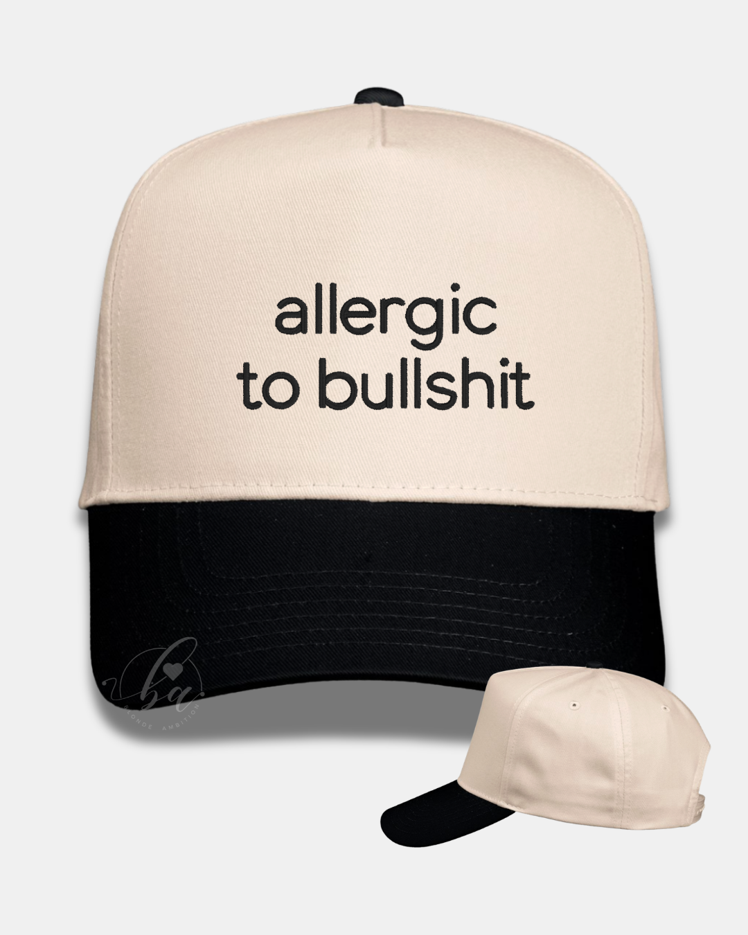 Allergic to Bullshit Embroidered Cap