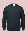 Anxious is my Baseline Embroidered Ultra Soft Crew Neck Sweater