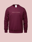 Anxious is my Baseline Embroidered Ultra Soft Crew Neck Sweater