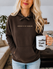 Anxious is my Baseline Embroidered Ultra Soft Hoodie