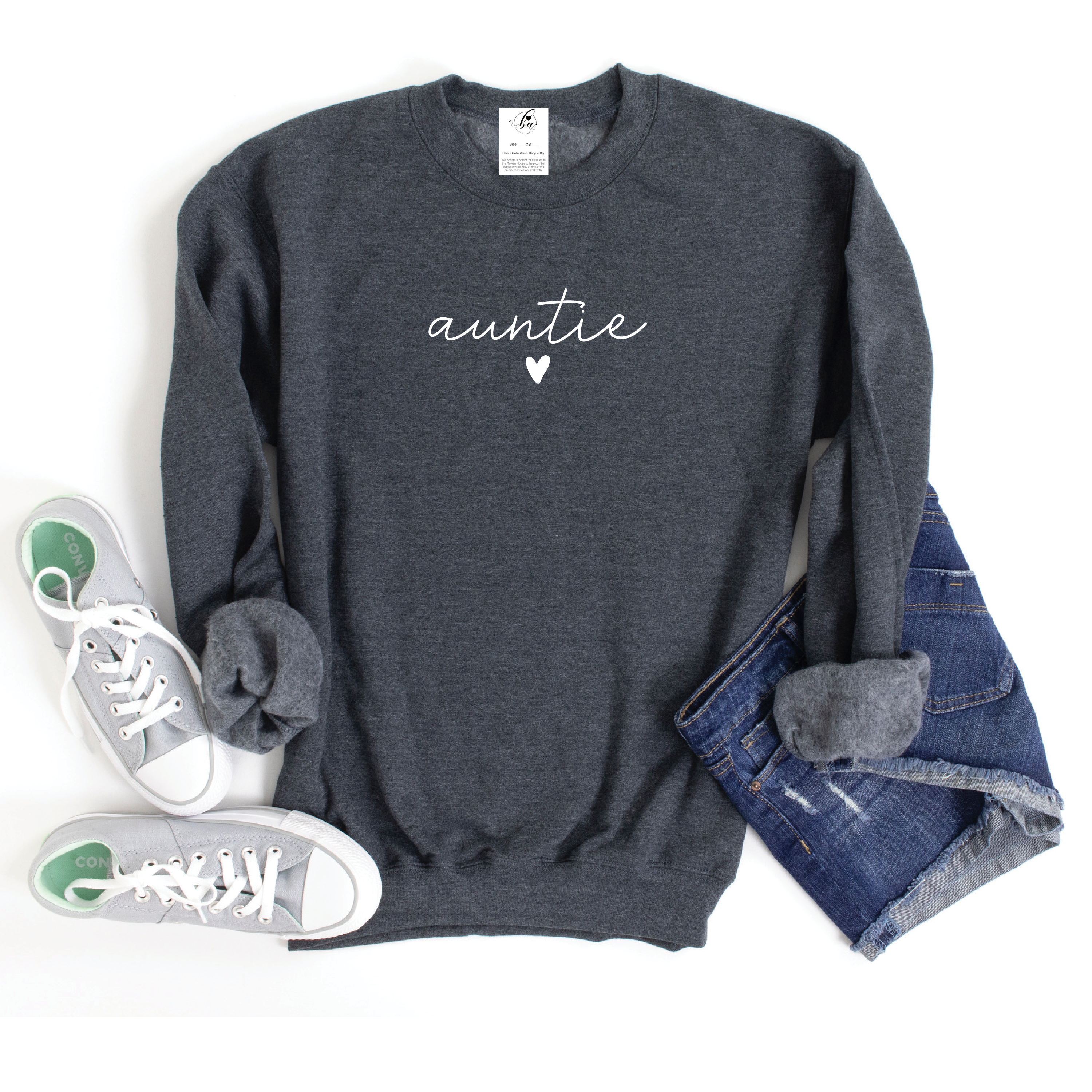 auntie ❤️ {Script} Cozy Crew Neck Sweater