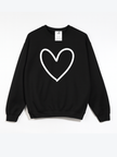 Big Heart Cozy Crew Neck Sweater