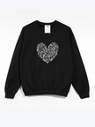 Blooming Heart Cozy Crew Neck Sweater