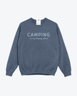 Camping is my Happy Place Cozy Crew Neck Sweater