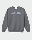 Camping is my Happy Place Cozy Crew Neck Sweater
