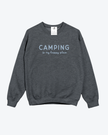 Camping is my Happy Place Cozy Crew Neck Sweater