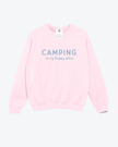 Camping is my Happy Place Cozy Crew Neck Sweater