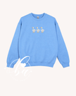 3 Geese Embroidered Classic Crew Neck