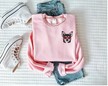 Chihuahua (Short Hair) with Heart Glasses Embroidered CLASSIC Crew Neck Sweater