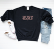 Busy Reading Books Cozy Crew Neck Sweater