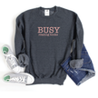 Busy Reading Books Cozy Crew Neck Sweater