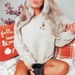 Embroidered Ghost Dog Classic Crew Neck Sweater