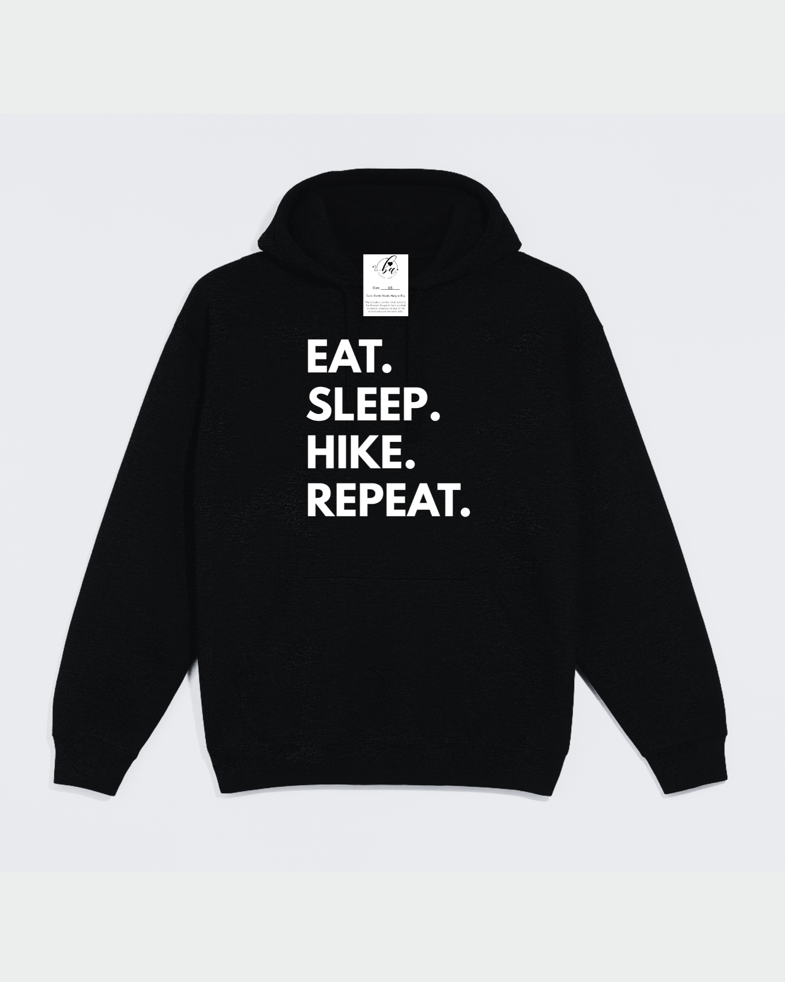 Eat. Sleep. Hike. Repeat. Cozy Hoodie