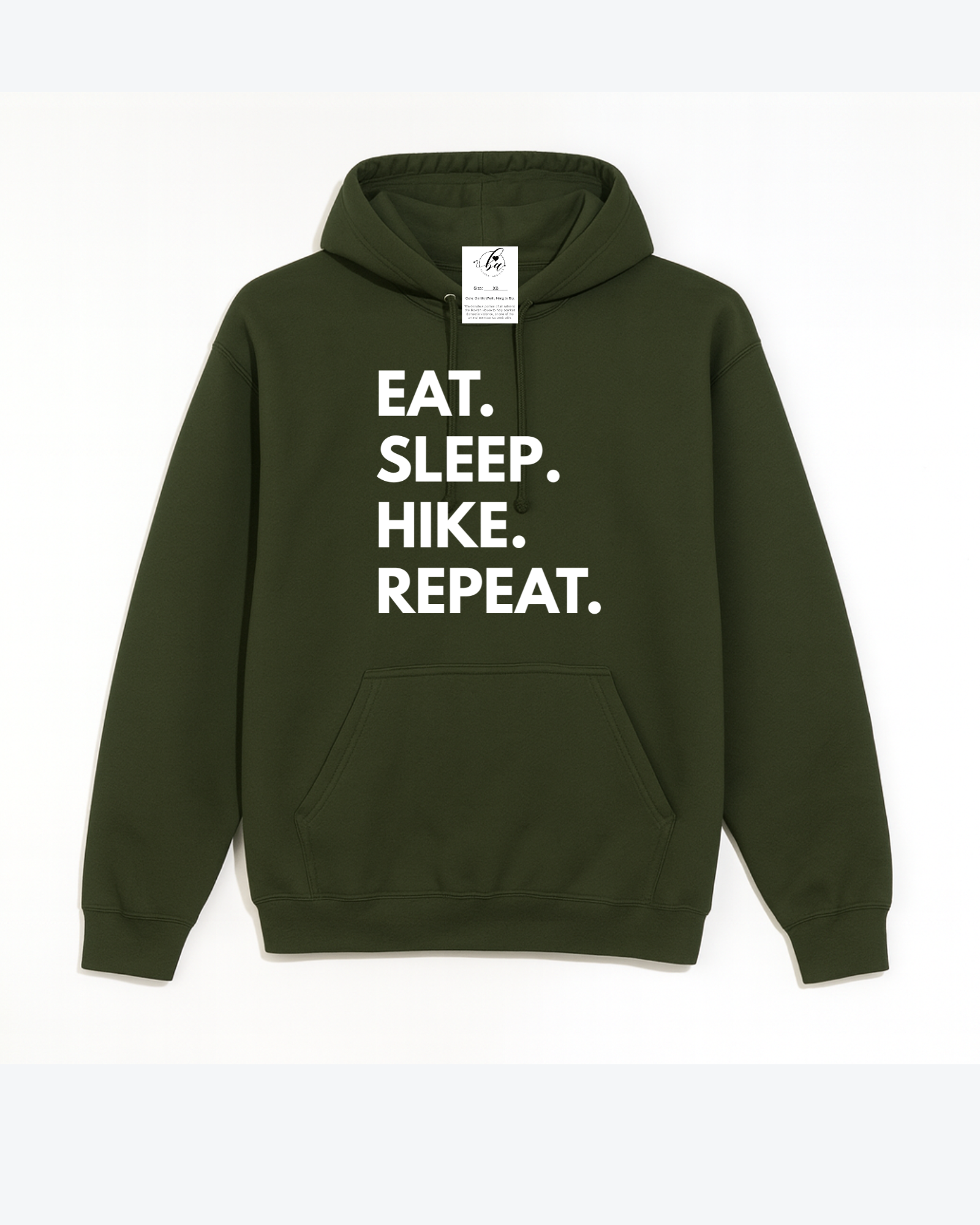 Eat. Sleep. Hike. Repeat. Cozy Hoodie
