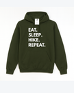 Eat. Sleep. Hike. Repeat. Cozy Hoodie