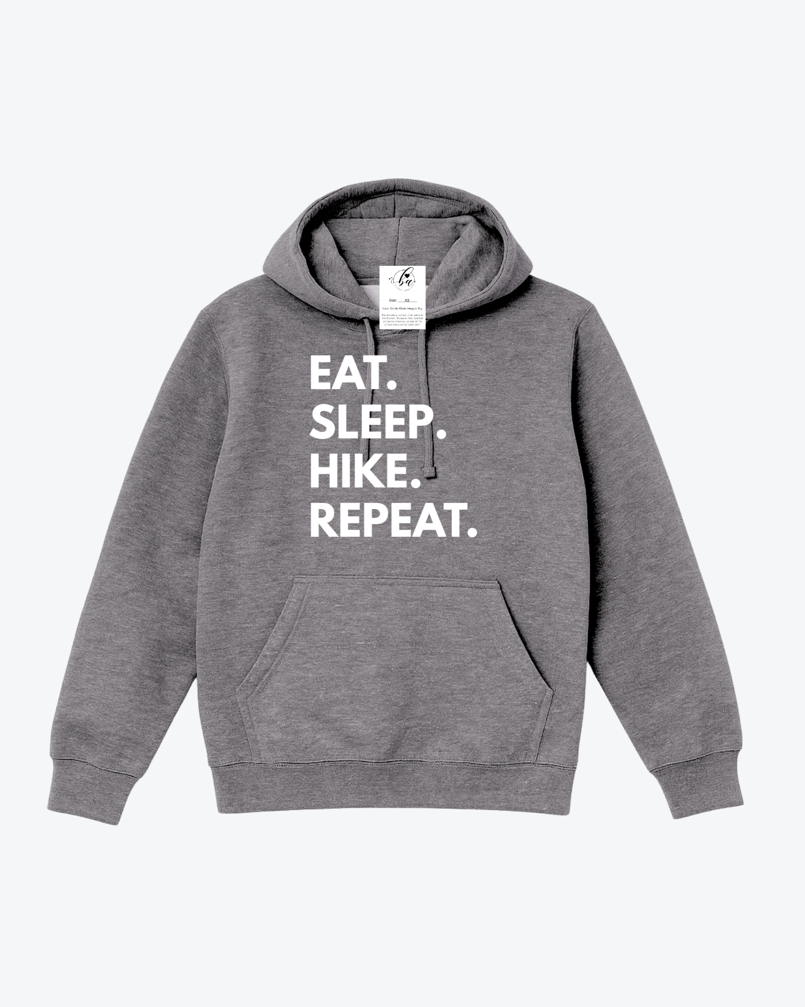 Eat. Sleep. Hike. Repeat. Cozy Hoodie