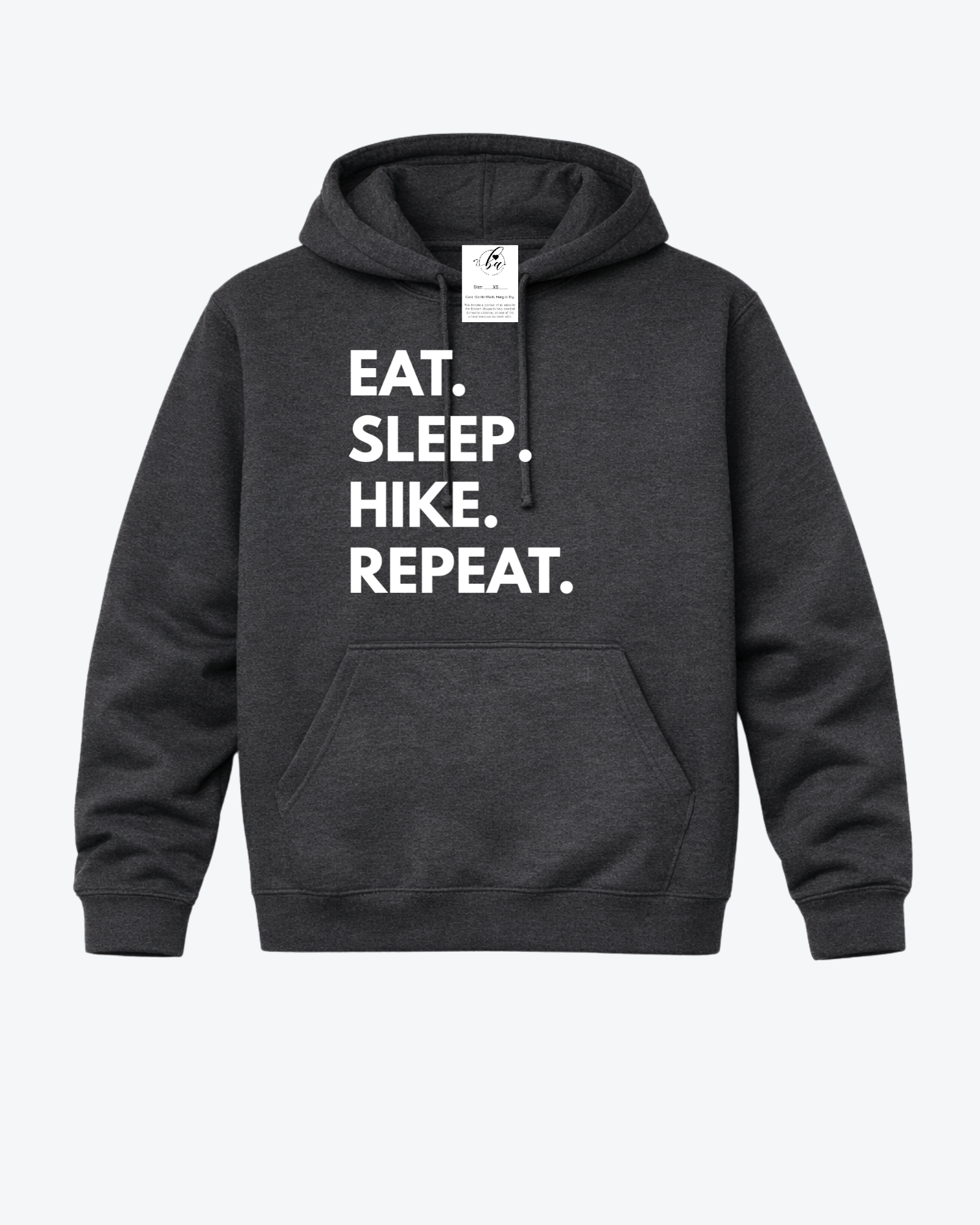 Eat. Sleep. Hike. Repeat. Cozy Hoodie