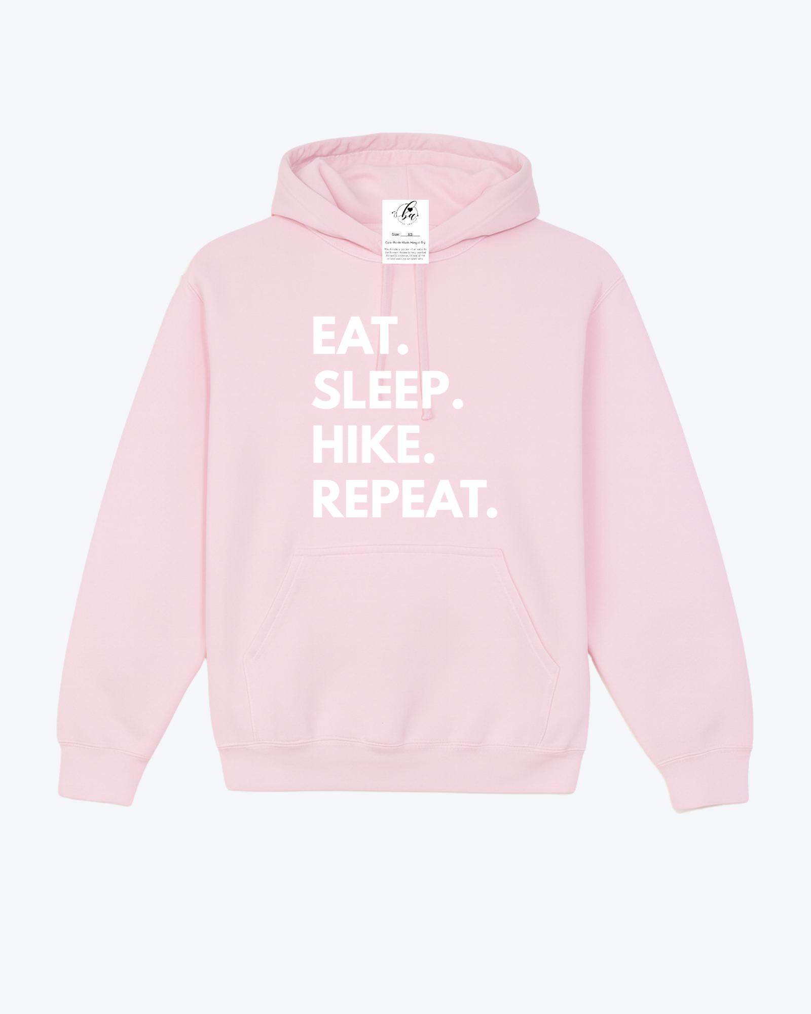 Eat. Sleep. Hike. Repeat. Cozy Hoodie