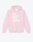 Eat. Sleep. Hike. Repeat. Cozy Hoodie