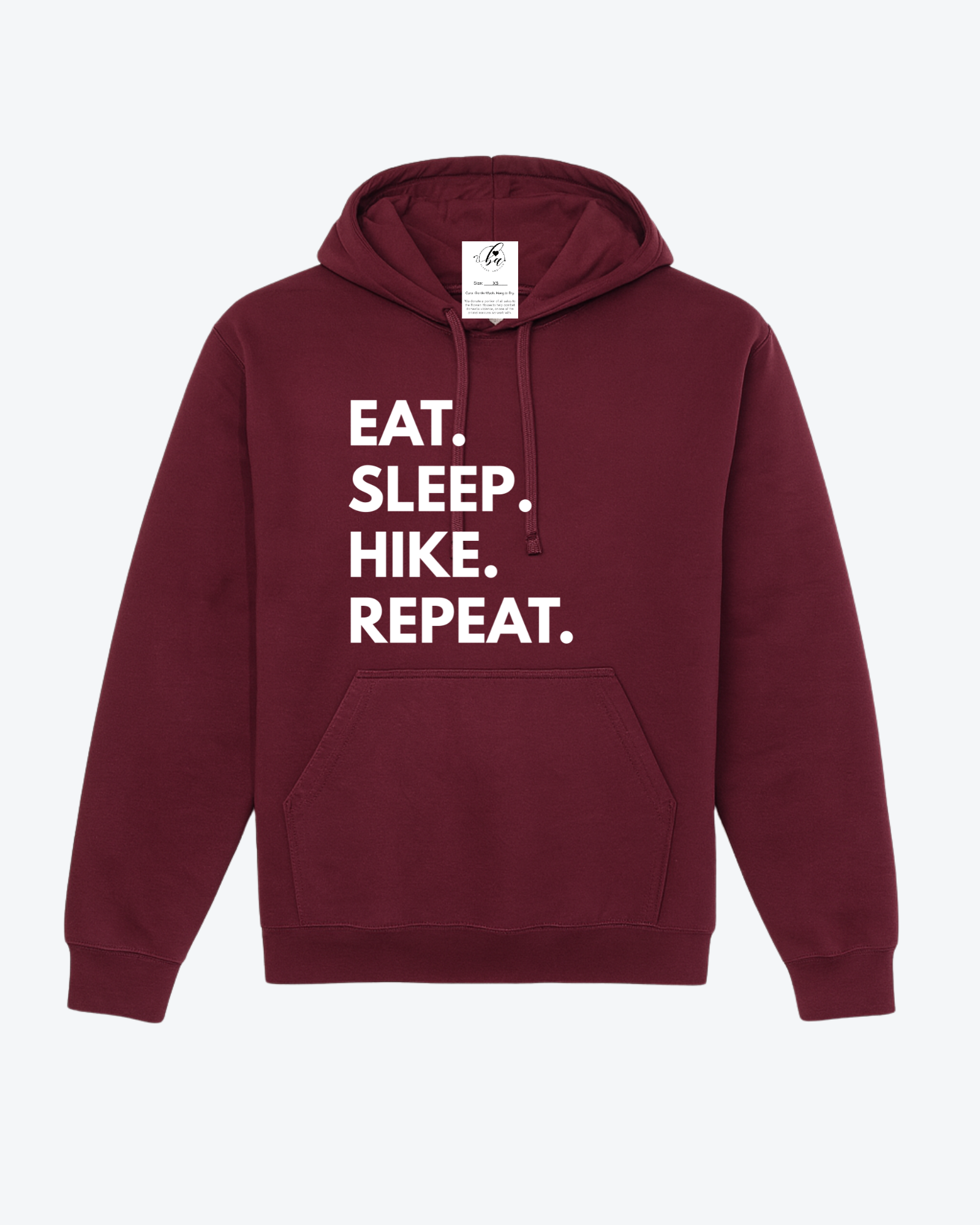 Eat. Sleep. Hike. Repeat. Cozy Hoodie