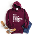 Eat. Sleep. {Custom}. Repeat. Cozy Hoodie