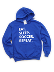 Eat. Sleep. {Custom}. Repeat. Cozy Hoodie