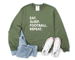 Eat. Sleep. {Custom}. Repeat. Cozy Crew Neck Sweater
