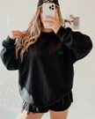 Embroidered Boop Classic Crew Neck Sweater