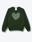 Blooming Heart Cozy Crew Neck Sweater
