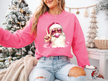 Bubblegum Santa Classic Crew Neck Sweater