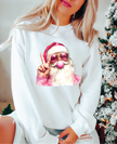 Bubblegum Santa Classic Crew Neck Sweater