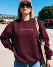 He's Hunting Embroidered Classic Crew