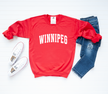 Hometown Varsity Style Cozy Crew Neck Sweater {Customize Me!}