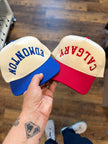 Custom City Upside Down Varsity Style Embroidered Cap