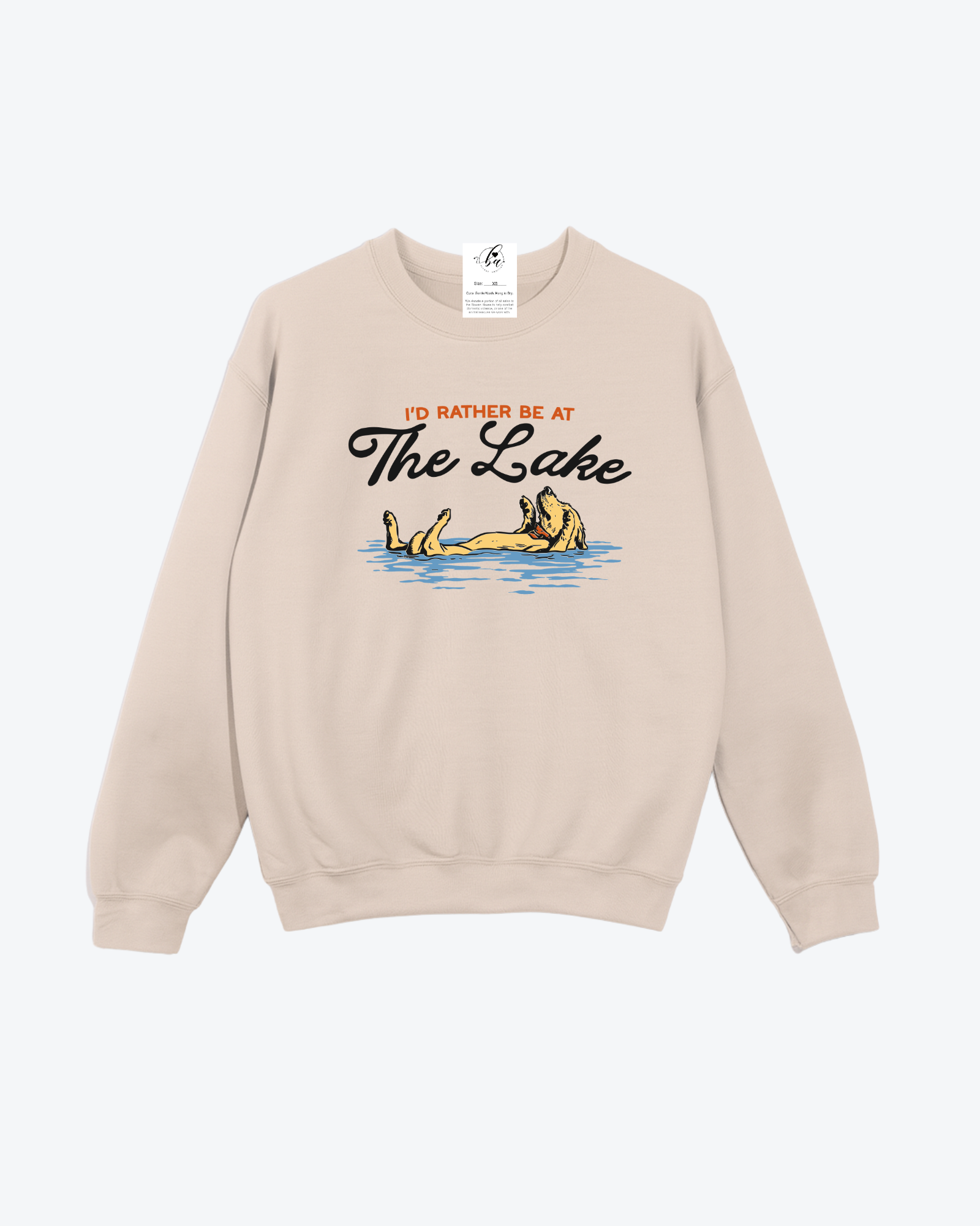 I'd Rather be at the Lake {Dog} Cozy Crew Neck Sweater